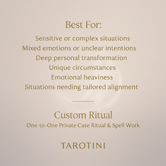 Personalized Ritual — One-to-One Private Case Ritual