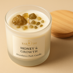 Money & Growth — The Abundance Path Candle