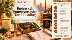 Online business tarot reading for entrepreneurs and business owners with TAROTINI