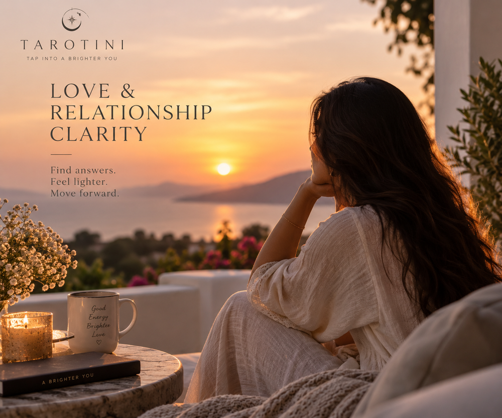 Love and relationship clarity tarot reading by TAROTINI — healing, self love and happier relationships