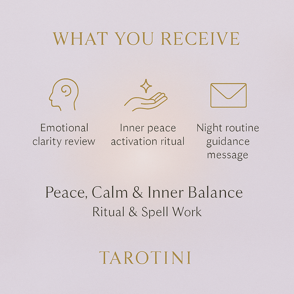 Peace, Calm & Inner Balance Ritual