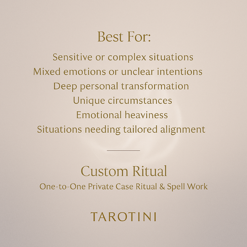 Personalized Ritual — One-to-One Private Case Ritual