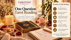 Tarot card spread for a focused one question reading by TAROTINI
