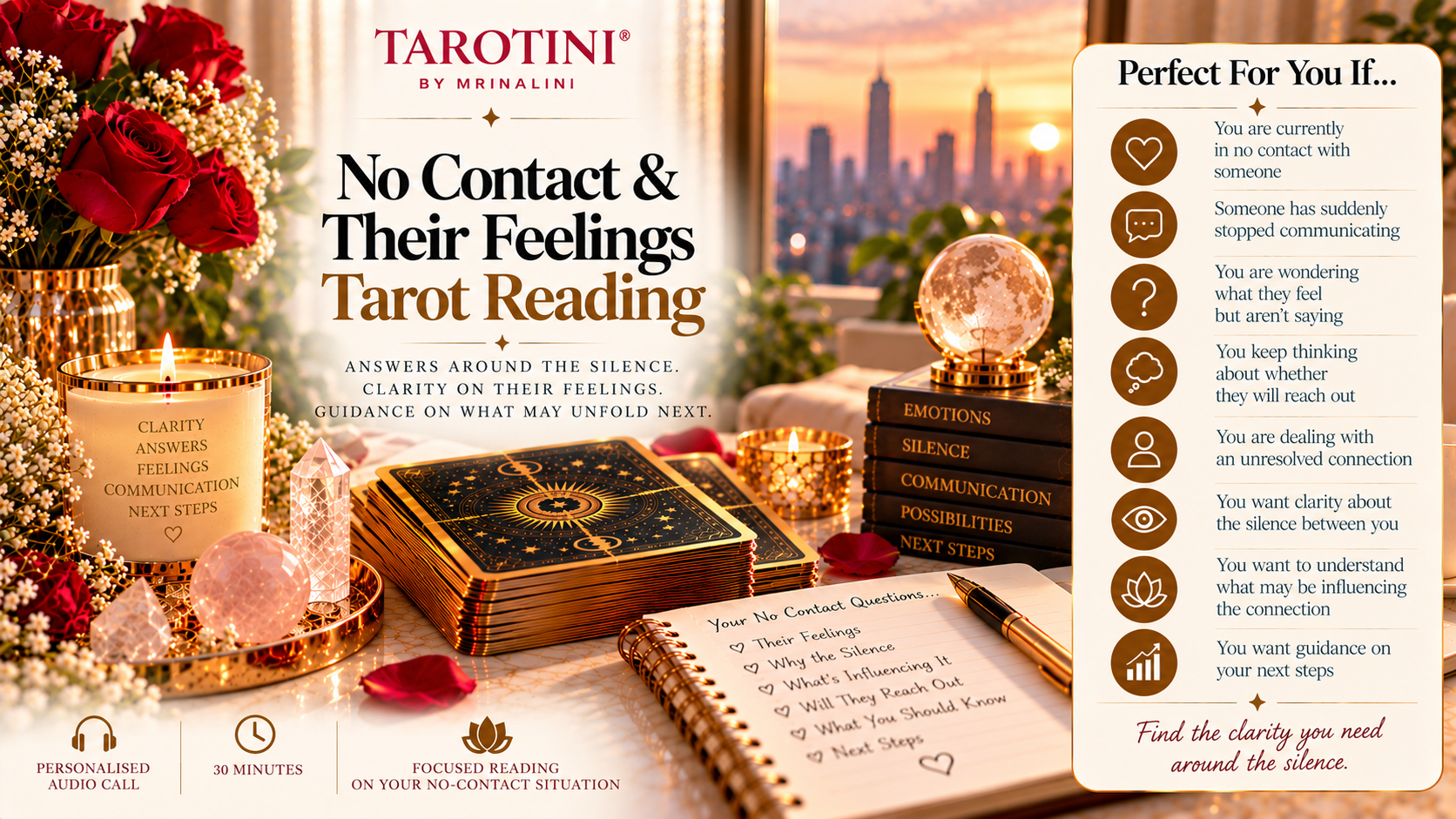 Woman seeking clarity on their feelings during a no contact period through tarot with TAROTINI